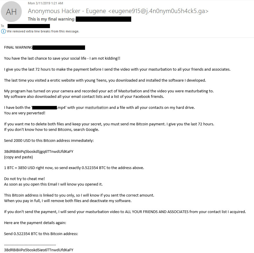 Email scam
